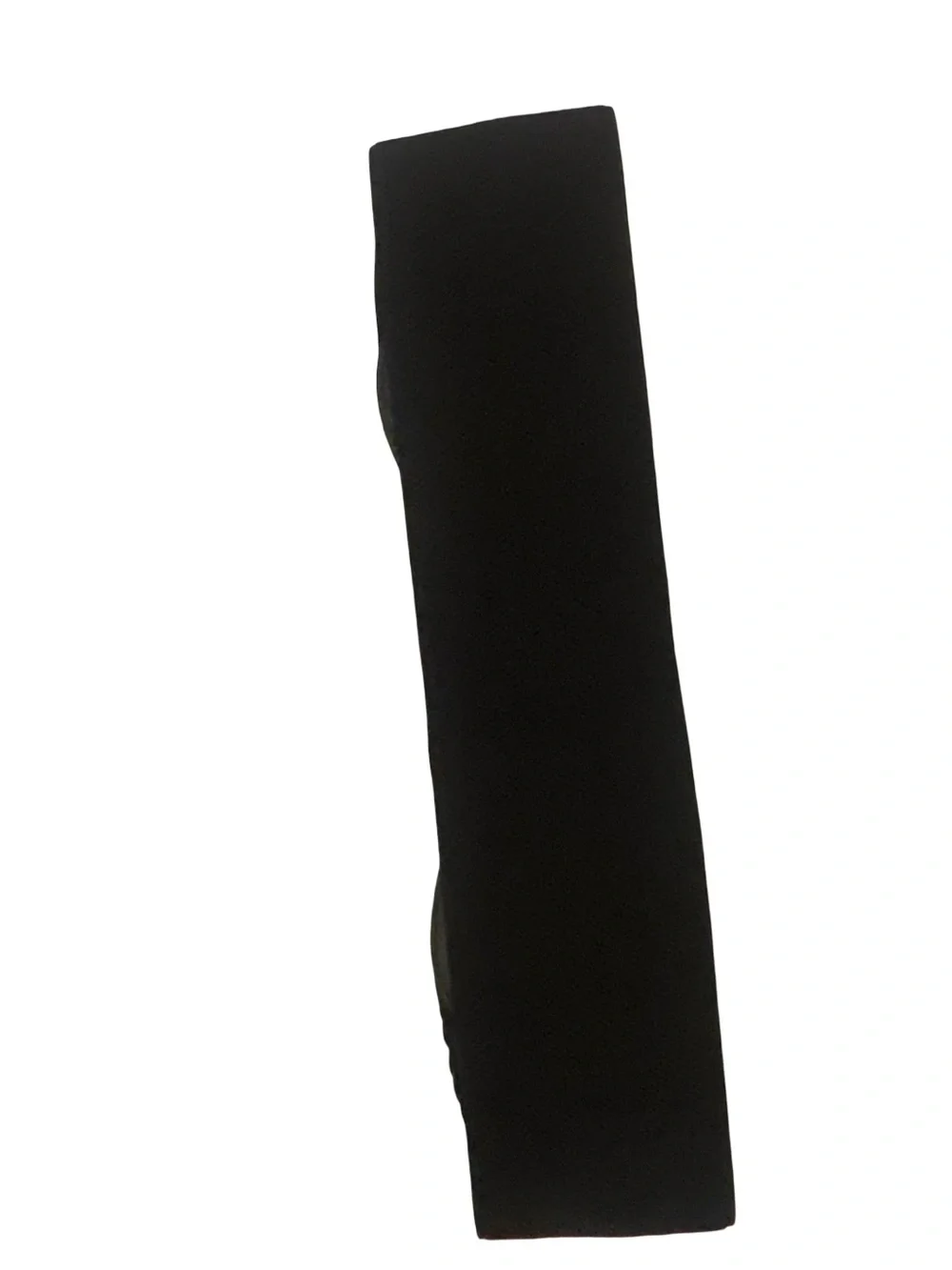 BCBGMaxAzria Black Elastic Belt with Interlocking Metal Rope-Style Buckle M/L
